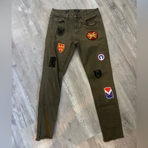 Miss Me Olive Ankle Skinny Jeans